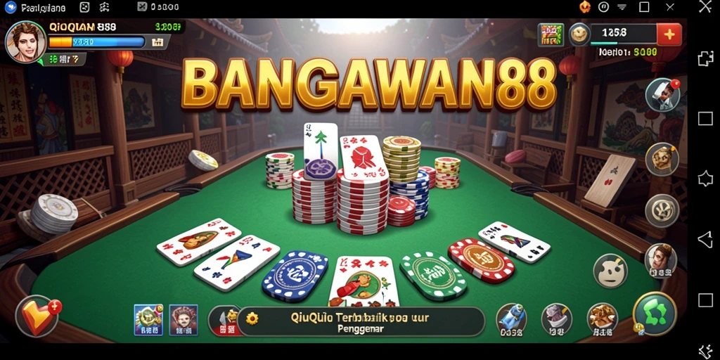 Tampilan gameplay QiuQiu yang seru di BANGSAWAN88.