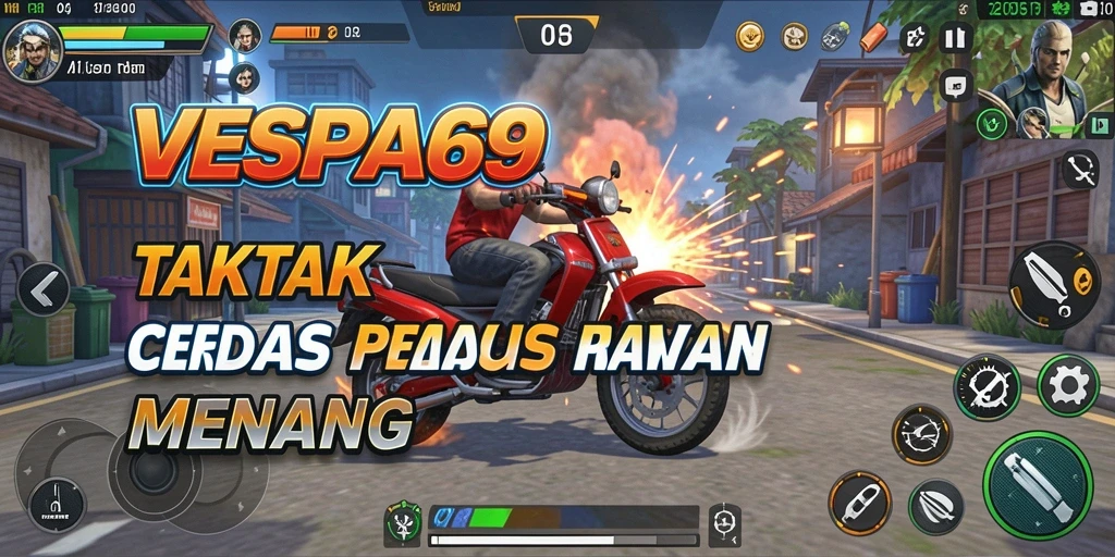 Tampilan gameplay mendebarkan dari VESPA69 dengan strategi yang intens.
